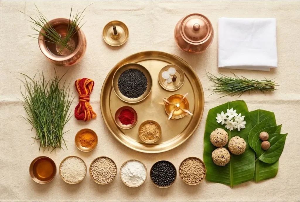 Pitru Paksha Puja Samagri in Gaya: Complete Pind Daan & Tarpan Items List 4 Pind Daan and Tarpan Puja Samagri List for Gaya Ji