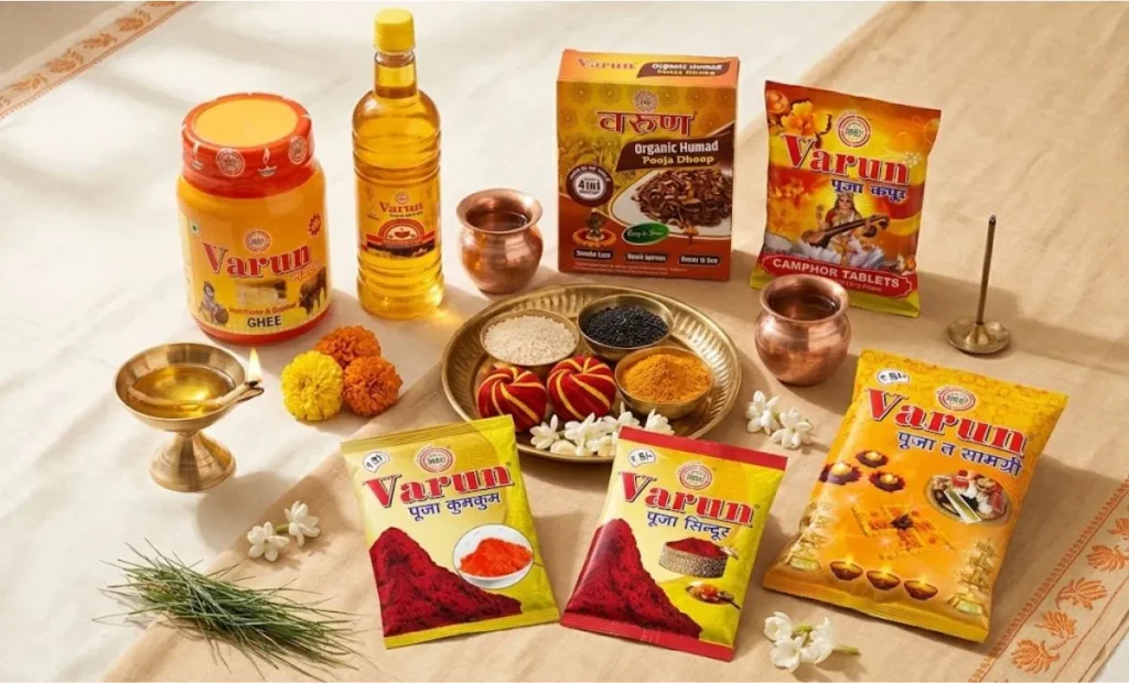 Pitru Paksha Puja Samagri in Gaya: Complete Pind Daan & Tarpan Items List 7 VARUN Pooja Products for Pitru Paksha Puja in Gaya