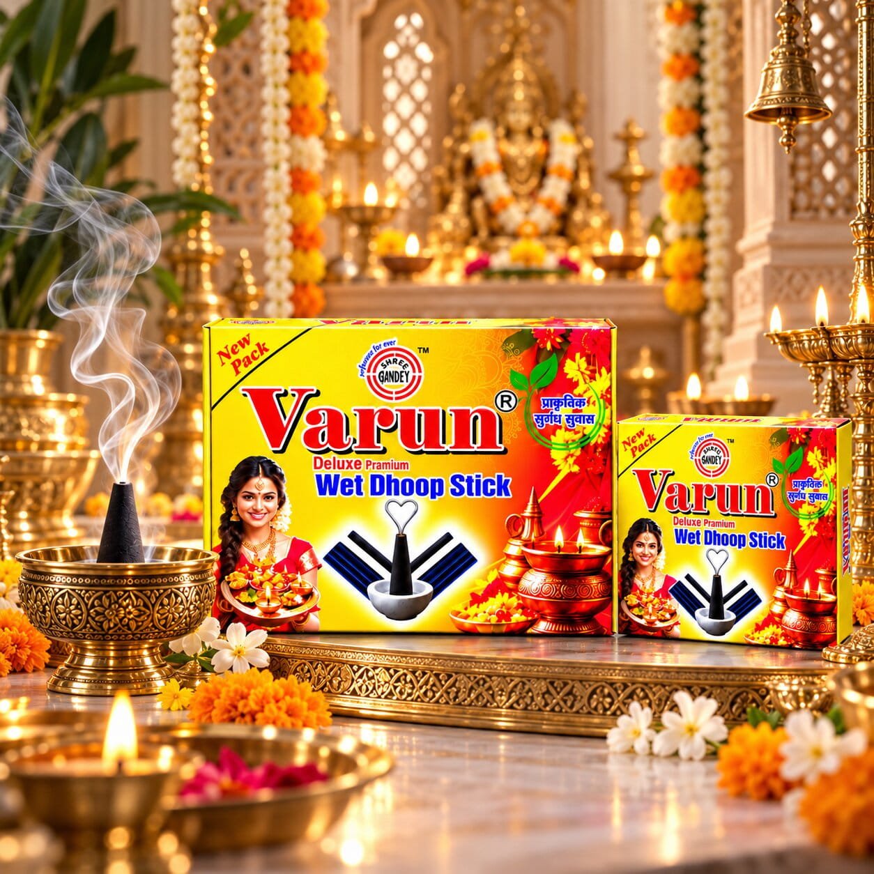 Varun Wet Dhoop in a Golden Shrine