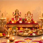 Diwali Puja Samagri List: Complete Lakshmi Ganesh Puja Checklist Diwali Puja Samagri List with Lakshmi Ganesh, diya, ghee, flowers and puja thali